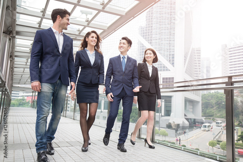 Canvas Print business people meeting