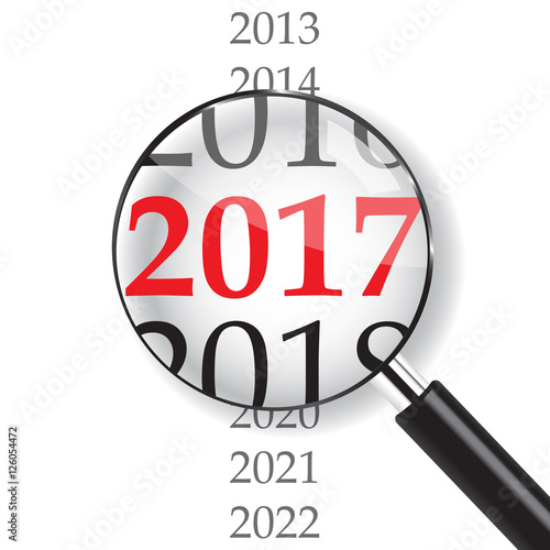 2017 with Magnifer on white background