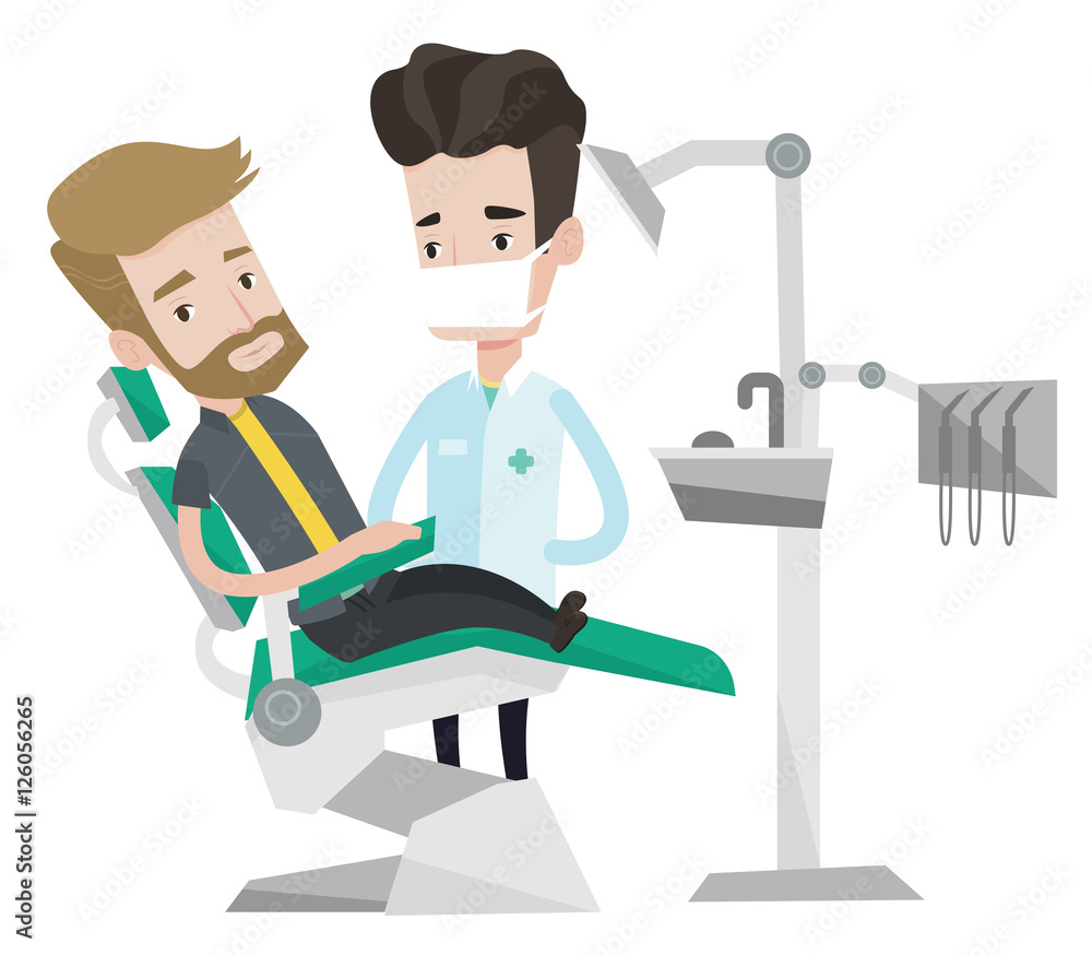 Patient and doctor at dentist office. Patient and doctor at dentist office.