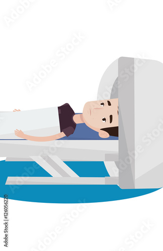 Magnetic resonance imaging vector illustration.
