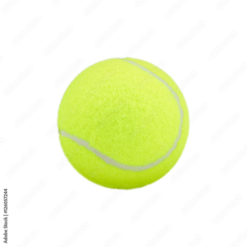 tennis ball on white background. tennis ball isolated. green col
