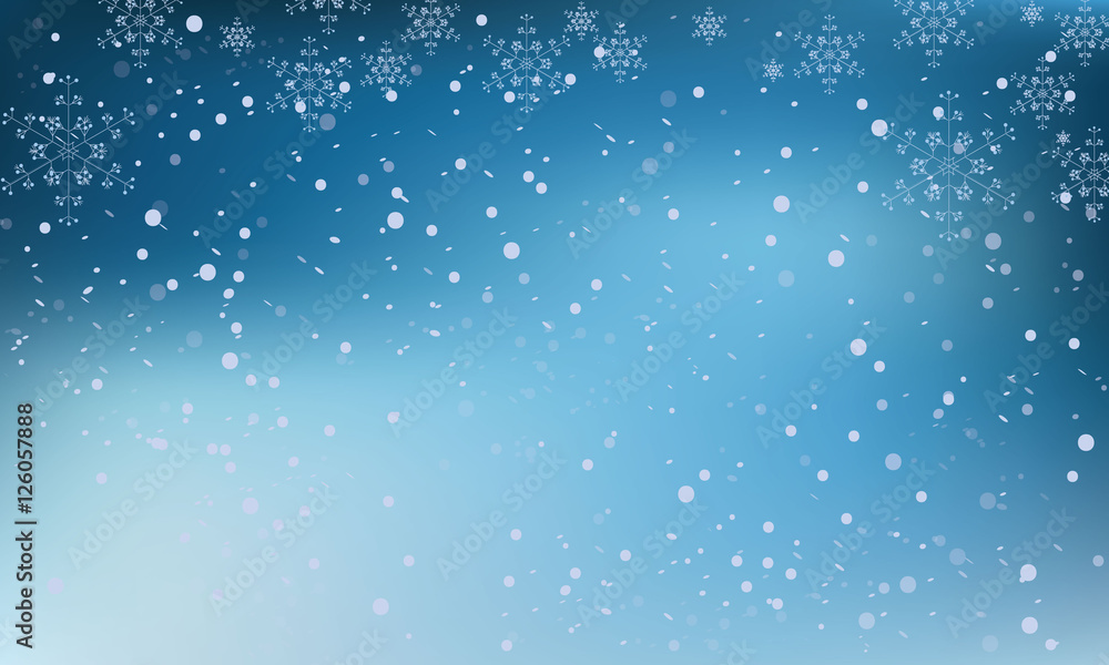 vector background with snowflakes
