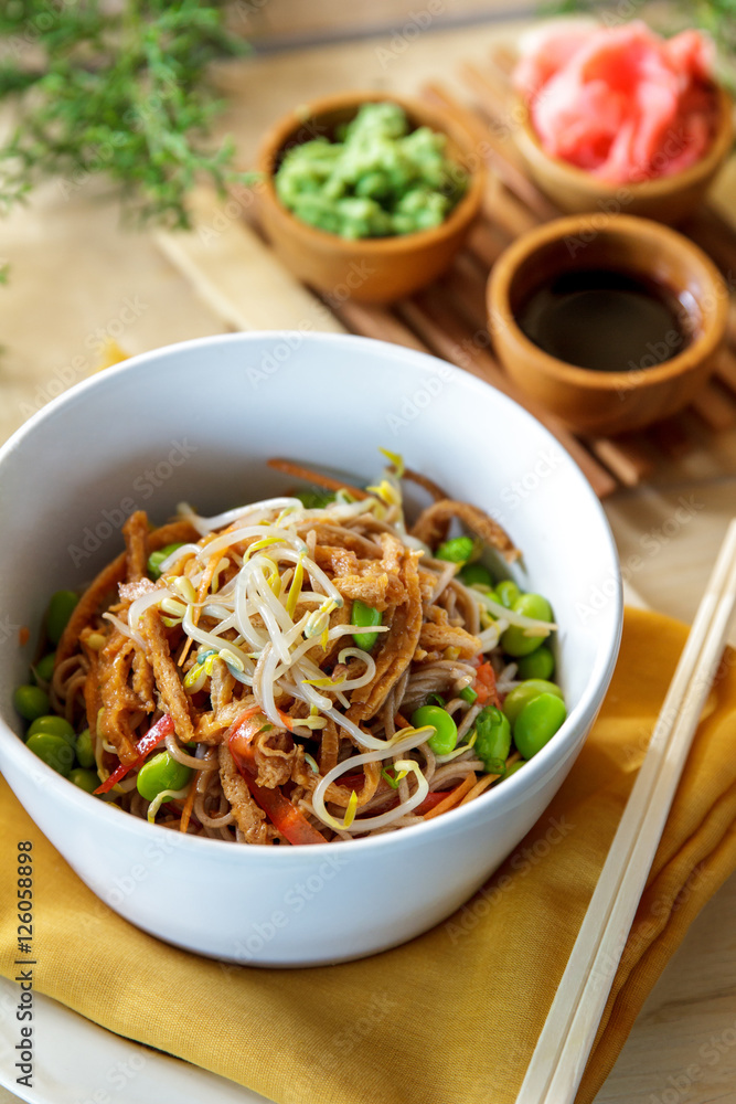 japanese noodles served in white bowl japanese noodles served in white bowl