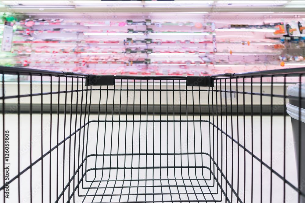 Obraz premium Supermarket store background 