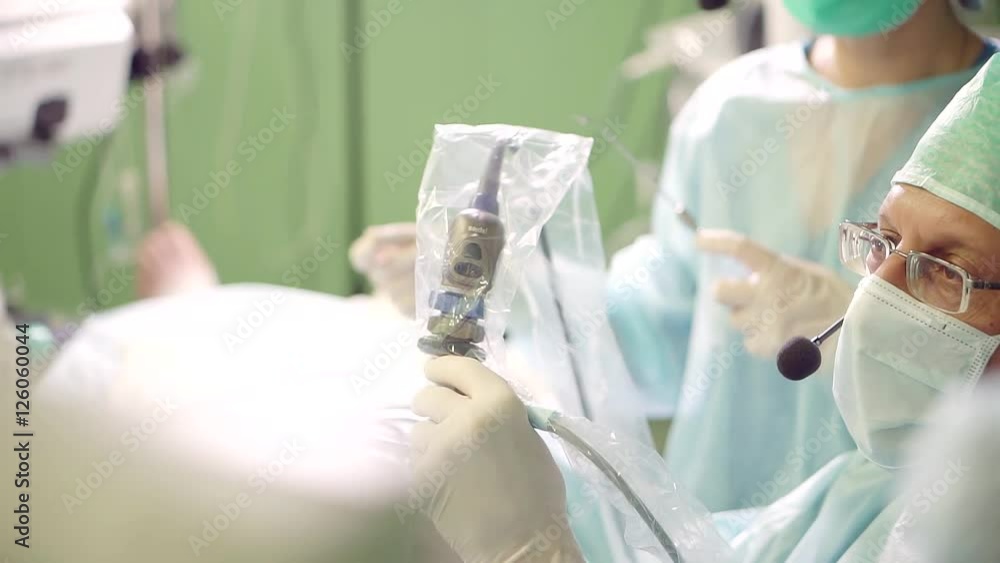 Endoscopic transnasal surgery. The operation was conducted Professor and assistant . Endoscopic transnasal surgery. The operation was conducted Professor and assistant .