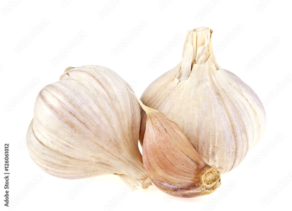 Obraz premium Garlic isolated on white background