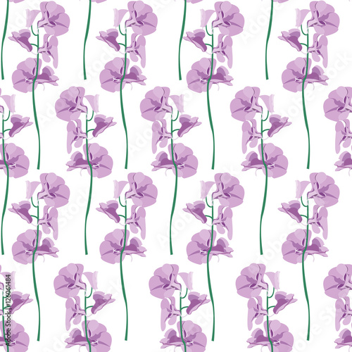 Fototapeta Naklejka Na Ścianę i Meble -  Orchid  seamless pattern background no.1.1