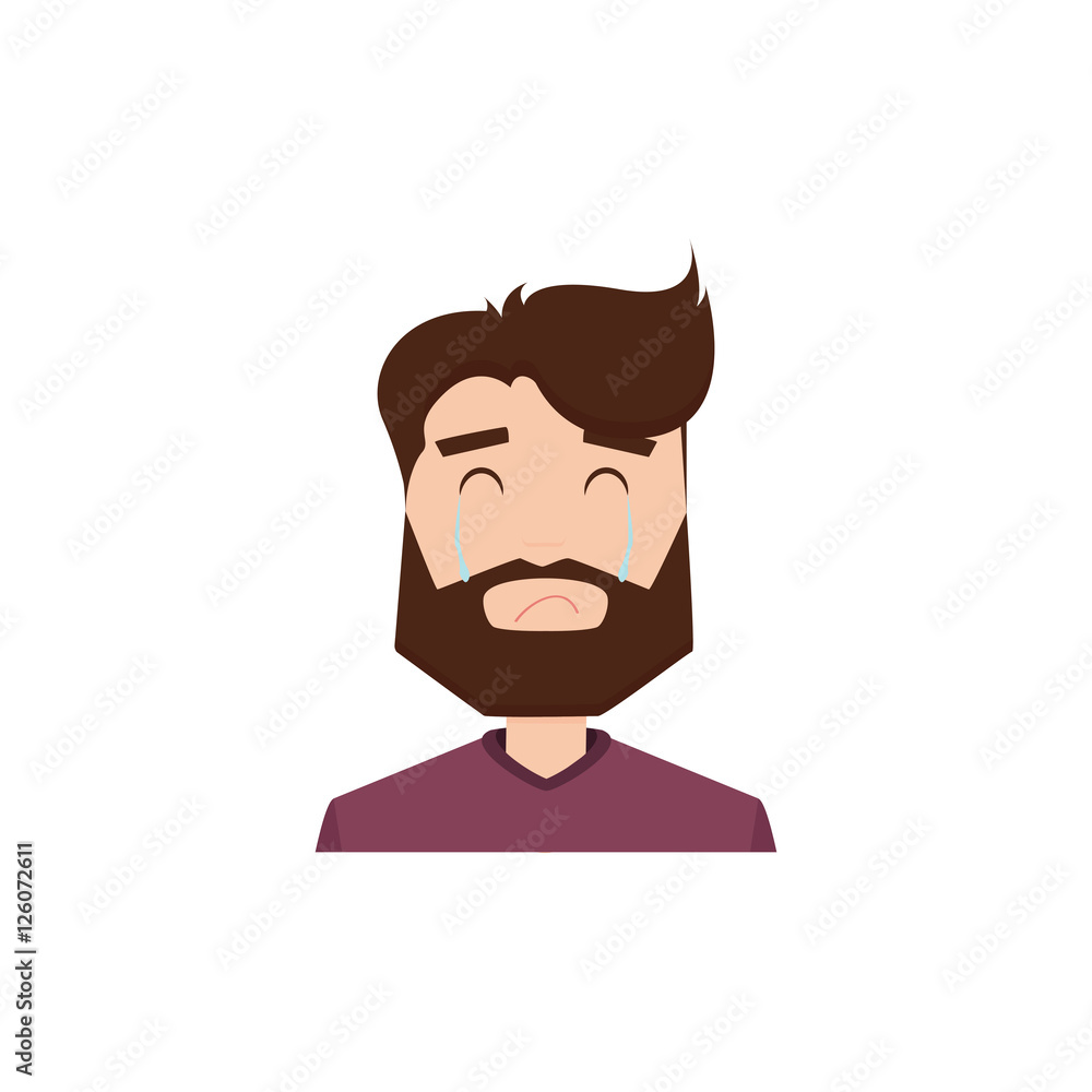 Cute man face Cute man face
