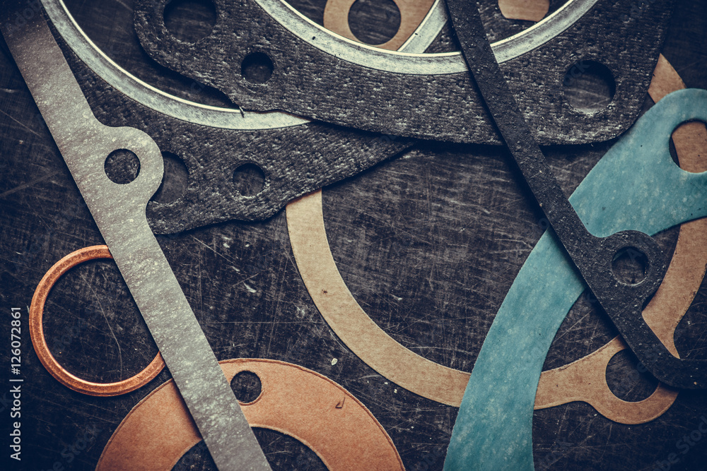 Fototapeta premium Various engine gaskets