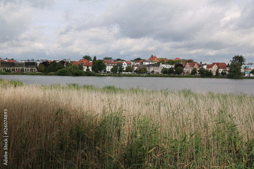 Lake Burgsee in Schwerin, Mecklenburg Vorpommern Germany Lake Burgsee in Schwerin, Mecklenburg Vorpommern Germany