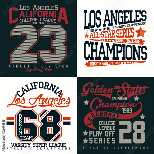 set of tee shirt print designs