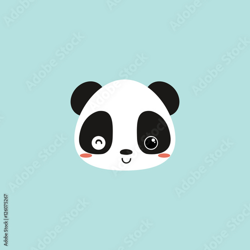 Fototapeta Naklejka Na Ścianę i Meble -  Cute panda face