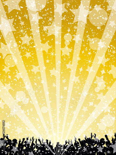 観客　スター　紙吹雪