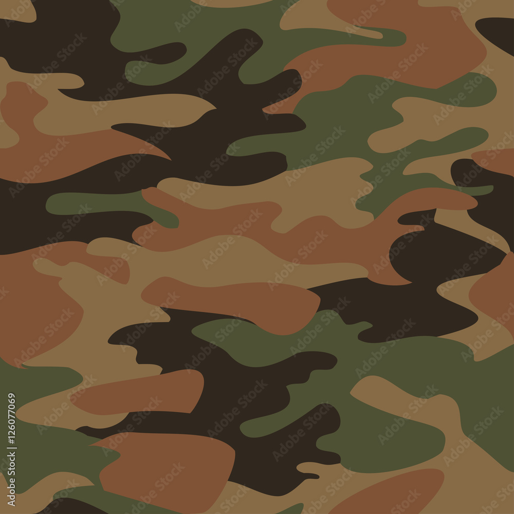 Naklejka premium Camouflage pattern background seamless vector