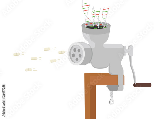 Biologic drugs development conceptual illustration