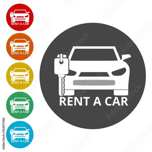 Rent a Car Transportation design icon 