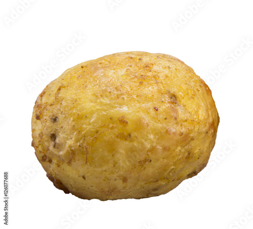 isolated on white background one potato