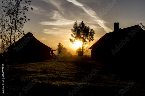 Sonnenaufgang in Lettland