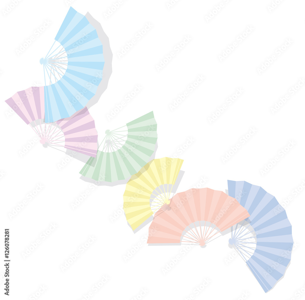 日本の扇子背景素材stock Vector Adobe Stock