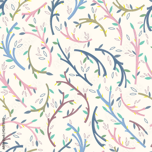 Branches seamless pattern