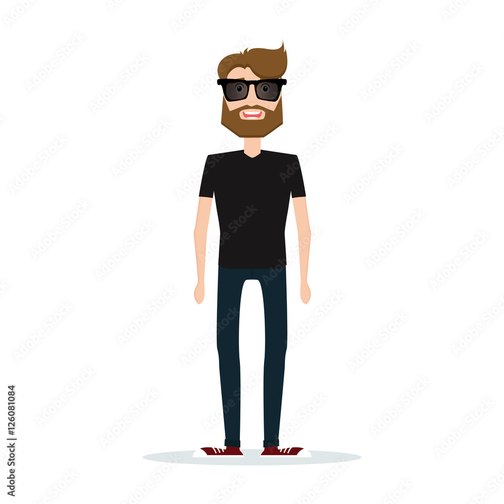 Abstract cute man Abstract cute man