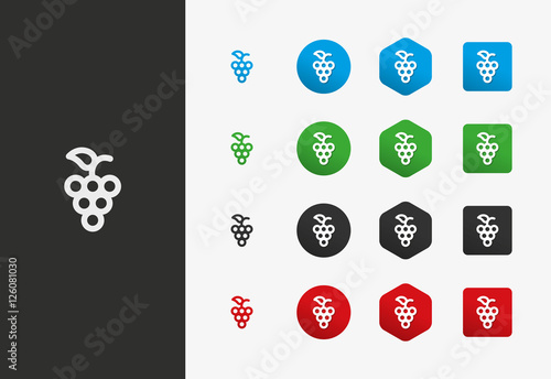 Wine icon variations