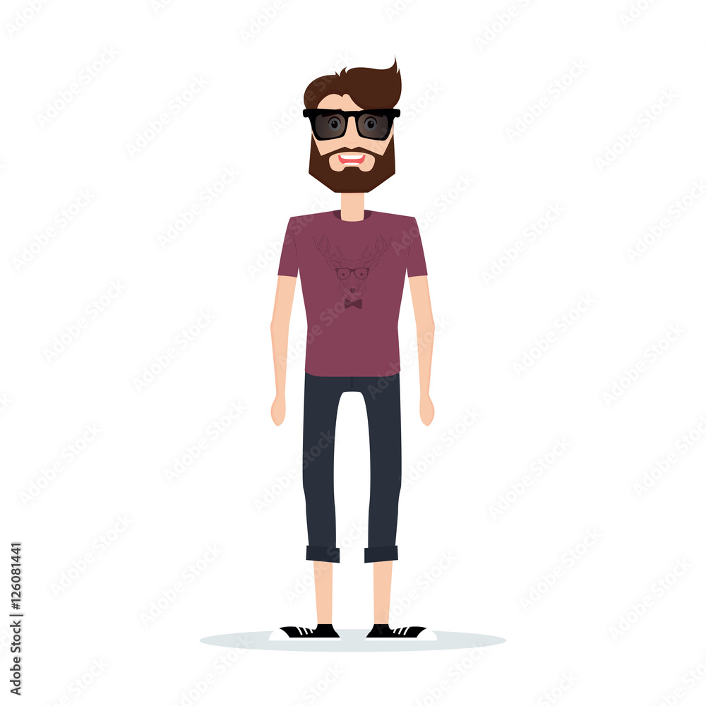 Abstract cute man Abstract cute man