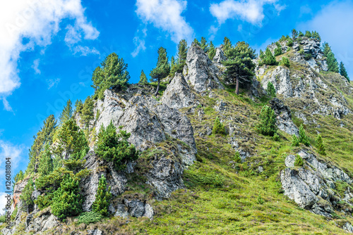 Felsiger Berggipfel in den Nockbergen in Kärnten Österreich