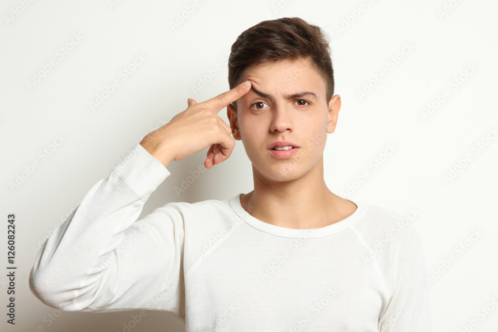 Stressed man, upset, frustrated, emotions Stressed man, upset, frustrated, emotions