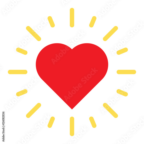 heart love romantic isolated icon vector illustration design