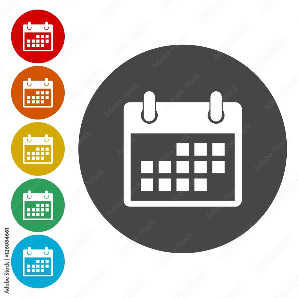 Vector Calendar icons set Vector Calendar icons set