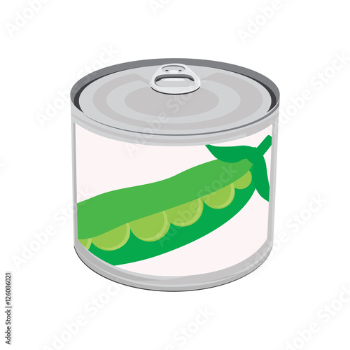 Canned food peas