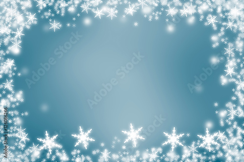 winter background - festive frame