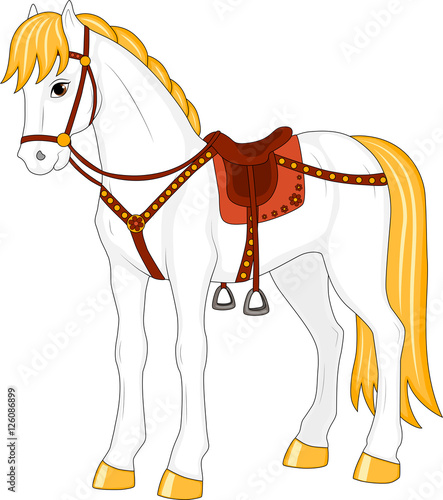 beautiful cartoon fairy horse