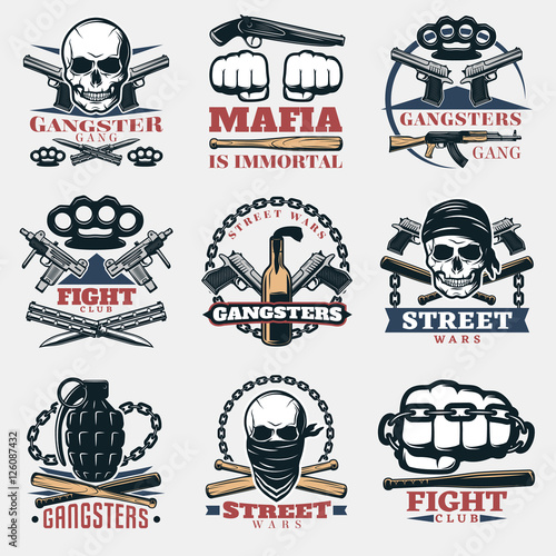 Mafia Fight Emblems In Color