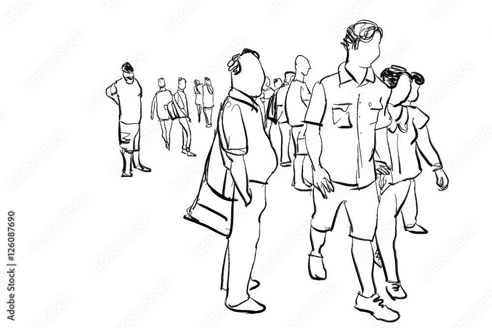 people walking isolated people walking isolated