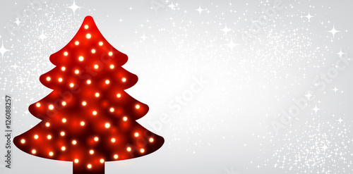 New Year background with Christmas tree.