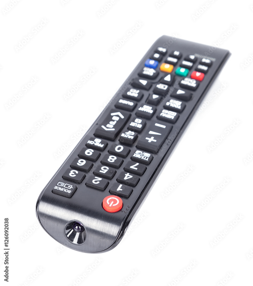 TV remote control isolated on white TV remote control isolated on white