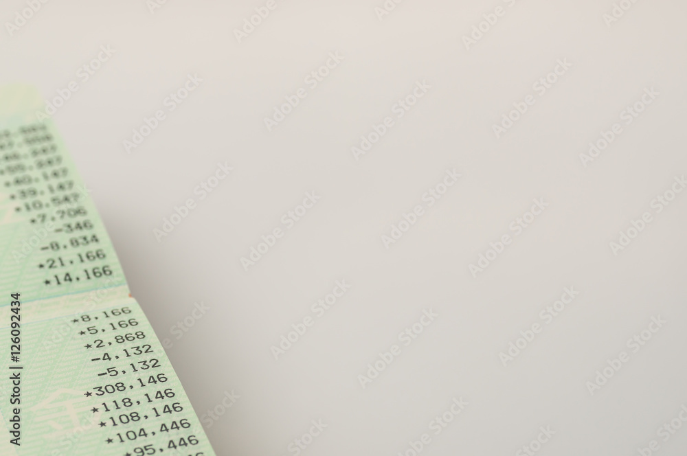 Naklejka premium 銀行口座