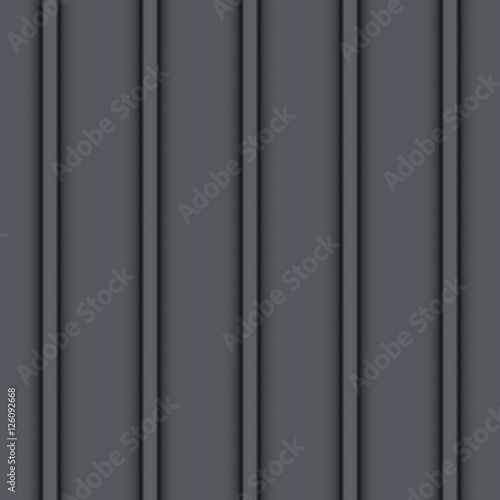 Metallic roof seamless pattern. Black color. Classic style. Vector illustration