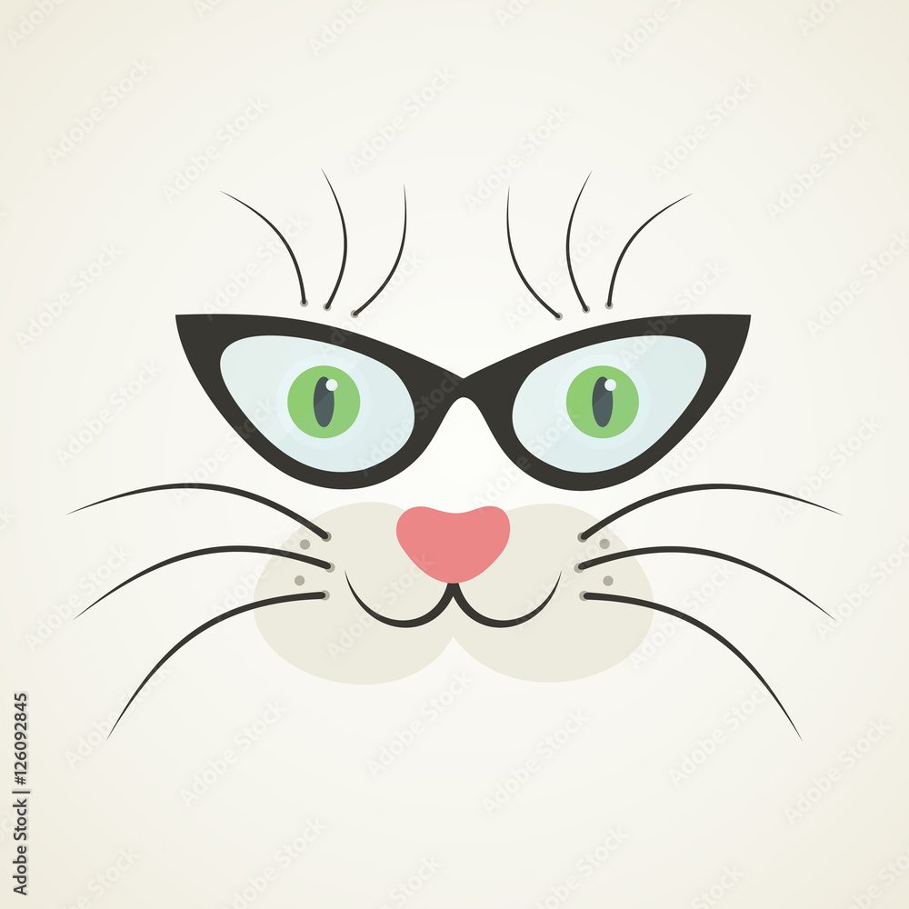 Fototapeta premium Cat in glasses