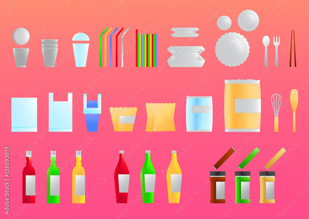 Packaging icons vector Packaging icons vector