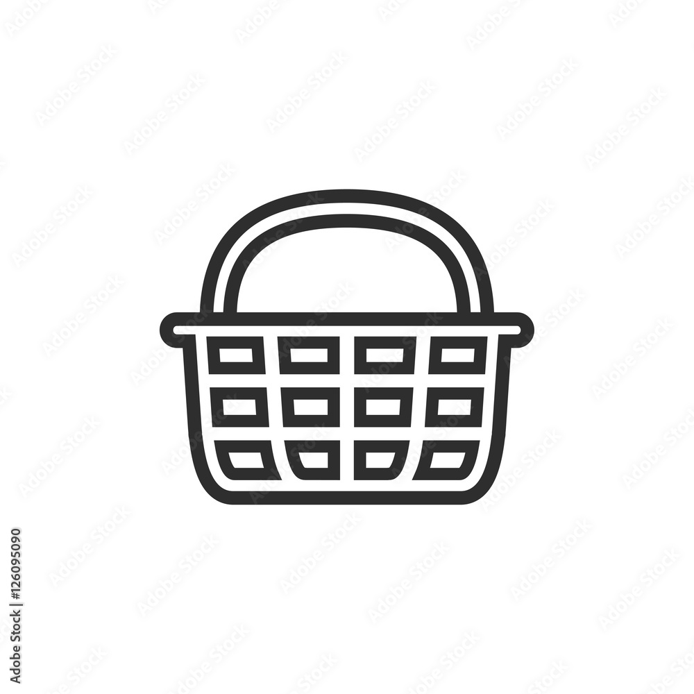 Shopping basket - vector icon. Shopping basket - vector icon.