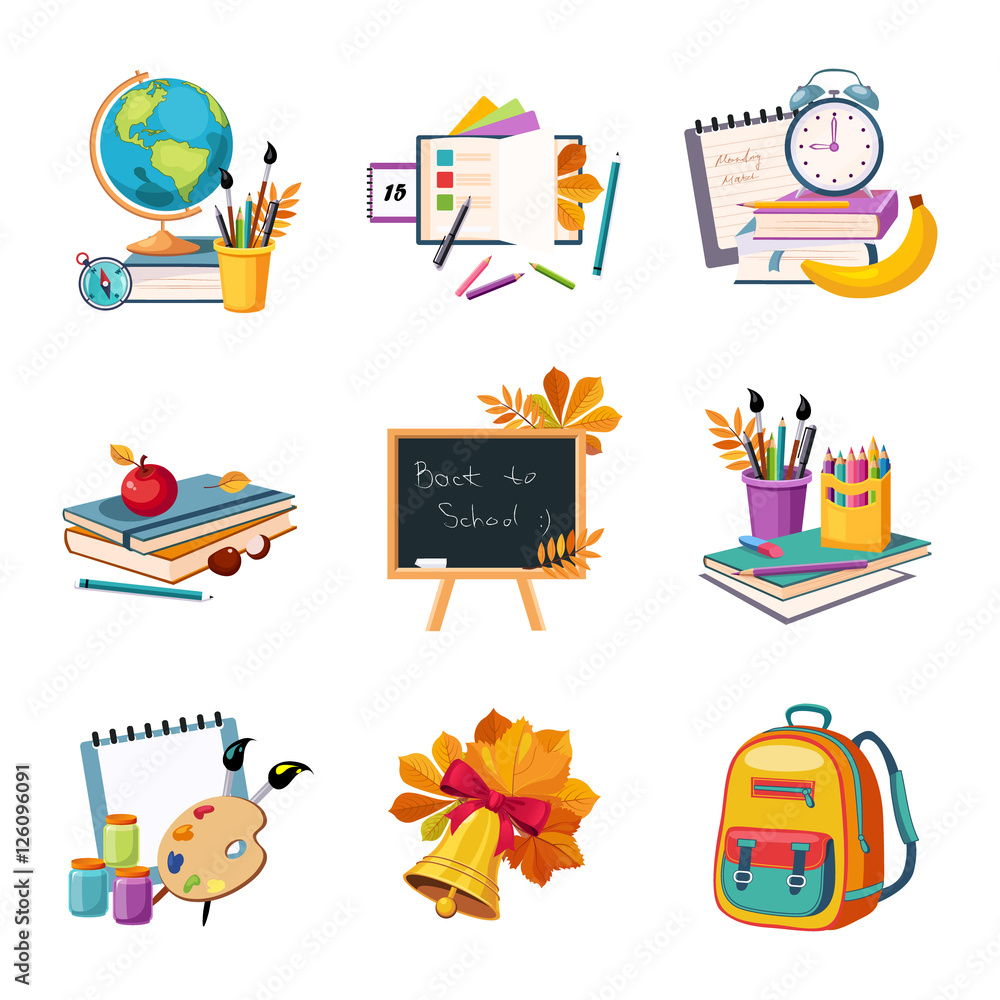 School And Eduction Related Sets Of Objects School And Eduction Related Sets Of Objects