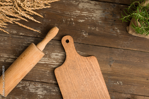 Cutting Board on wooden table