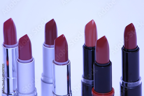 Lipsticks in various colors