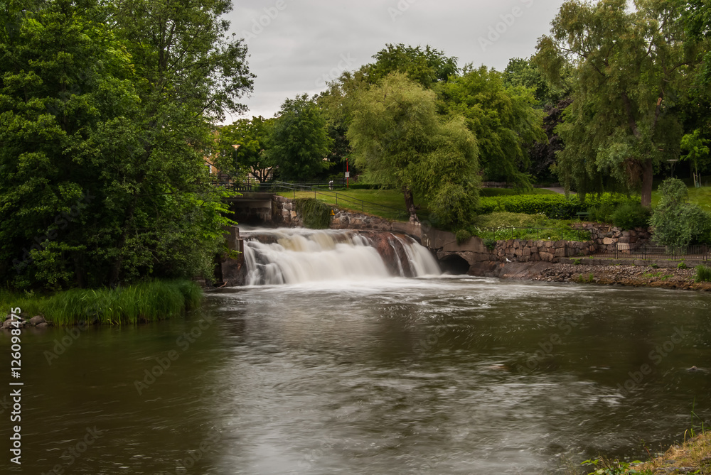 Fototapeta premium Waterfall in Nykoping, Sweden
