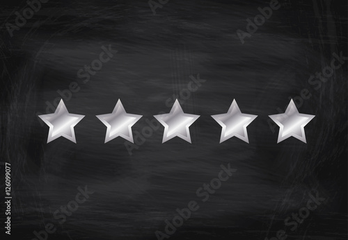 5 silberne Sterne
