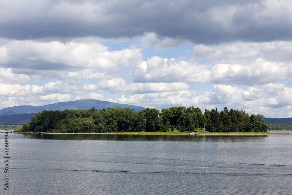 Orava´s Dam among the mountains, Slovakia