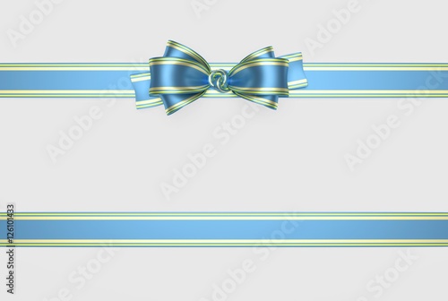red ribbon and bow